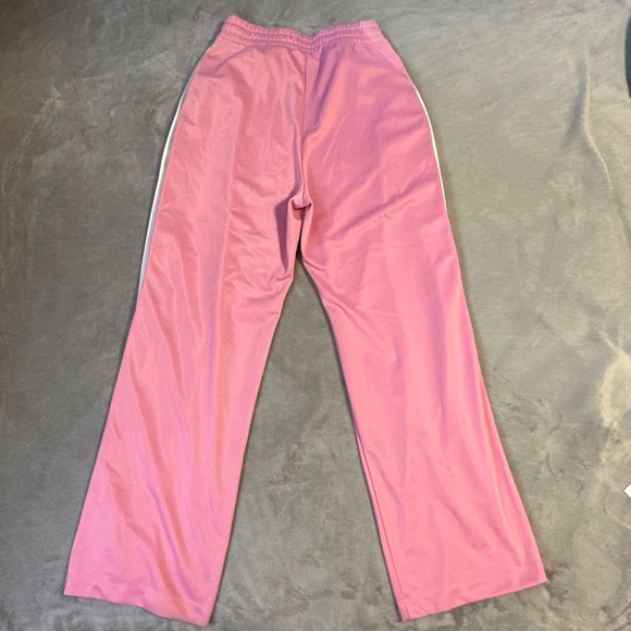 H&M Women's Tearaway Snap Wide Leg Track Pants Medium Pink 90s Y2K Sporty - Picture 6 of 7